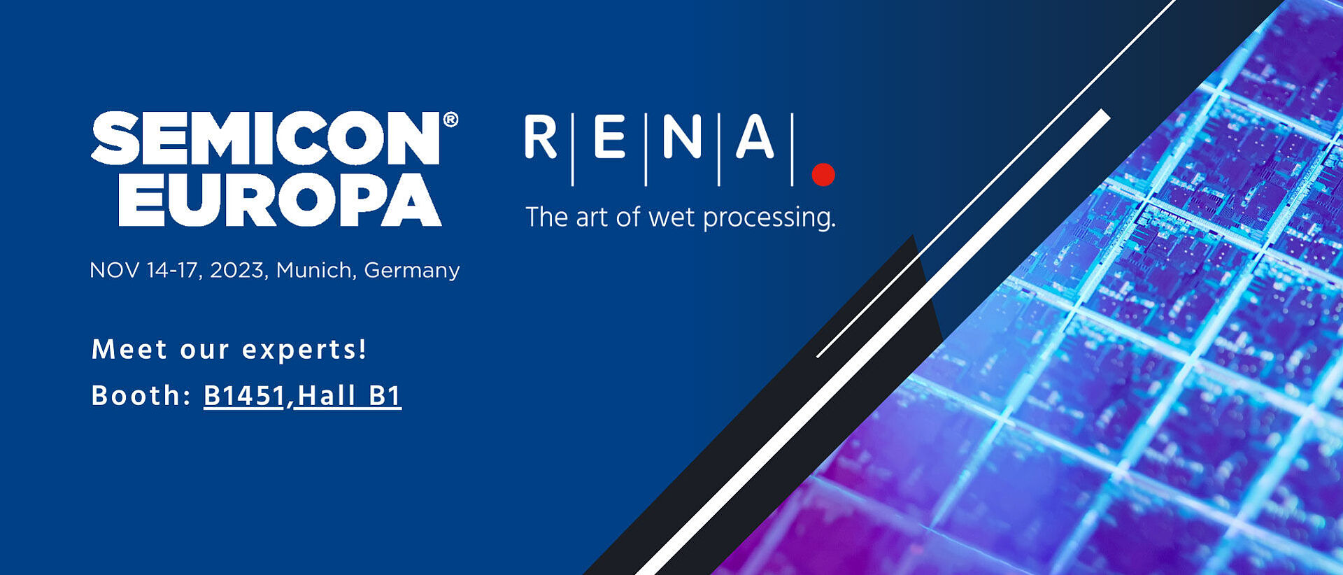 SEMICON EUROPA 2023 Messe-Banner Website RENA SEMICON EUROPA 2023 Messe-Banner Website RENA