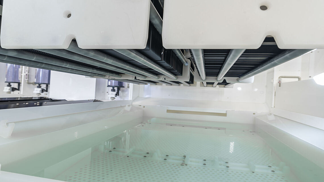 Solarcells above the tank