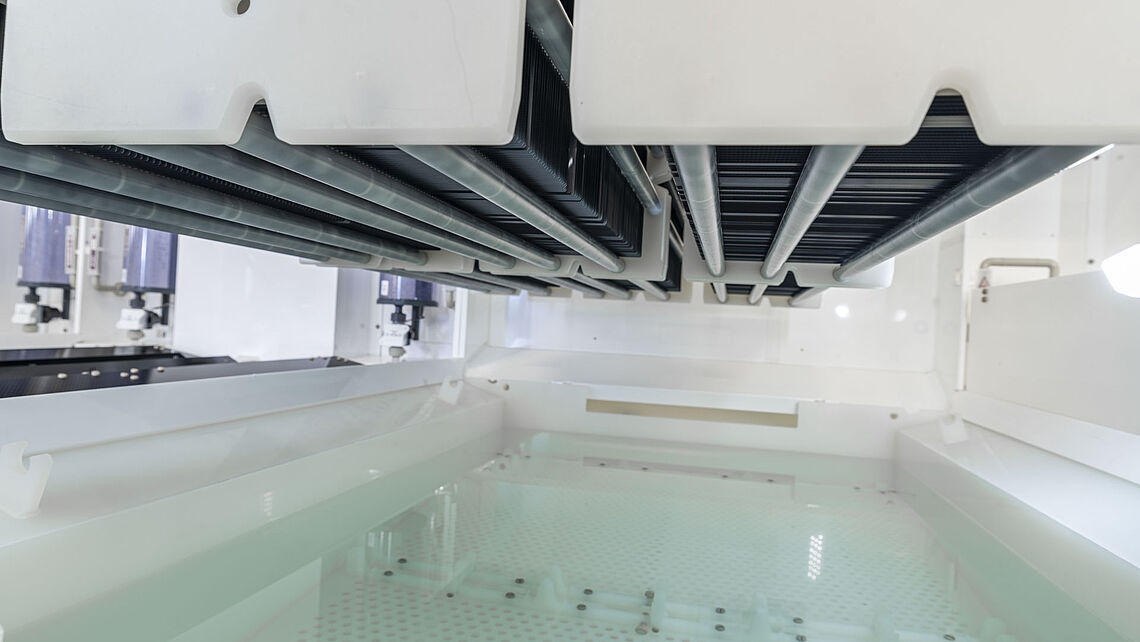 Solarcells above the tank