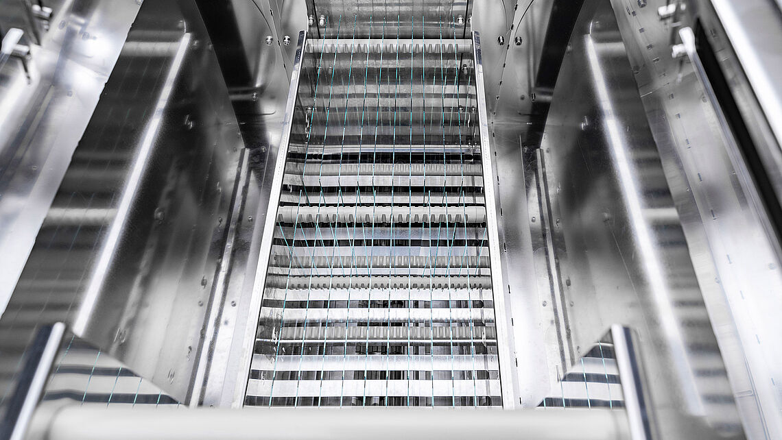 Steel tank rena machine for lange glass panels