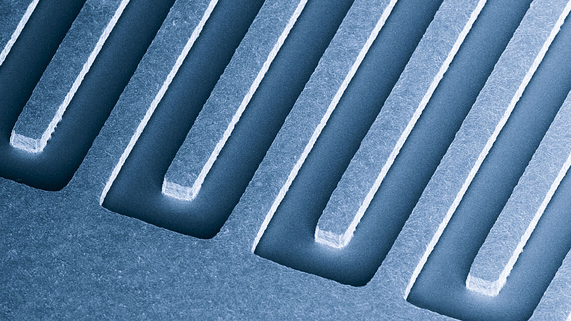 Electro-plating milled lines 