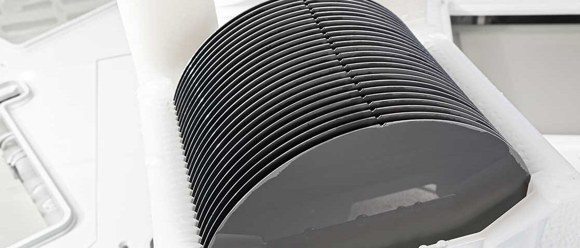 Wafers inside of a basket