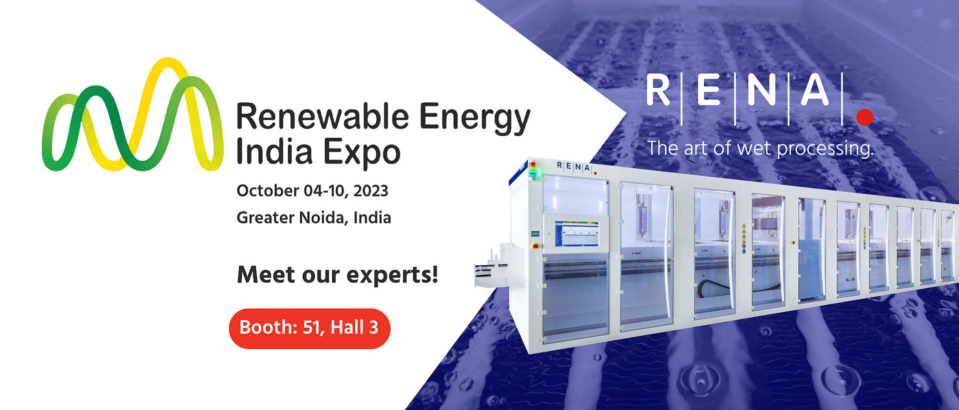 REI Banner India Expo 2023 RENA Technologies REI Banner India Expo 2023 RENA Technologies